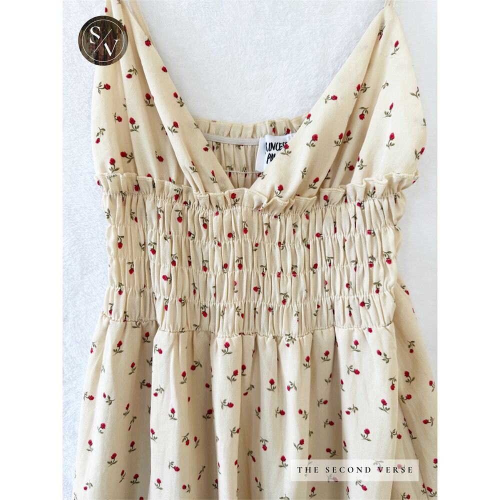 Princess Polly Roza Mini Dress Spaghetti Strap Short Floral Dress Size 6 - Picture 4 of 10